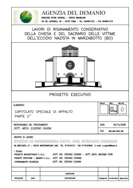 Capitolato speciale - II parte - Agenzia del Demanio