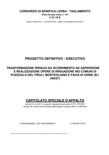 di Ledra bonifica Allegato 2 Tagliamento Consorzio PN8k0wZXnO