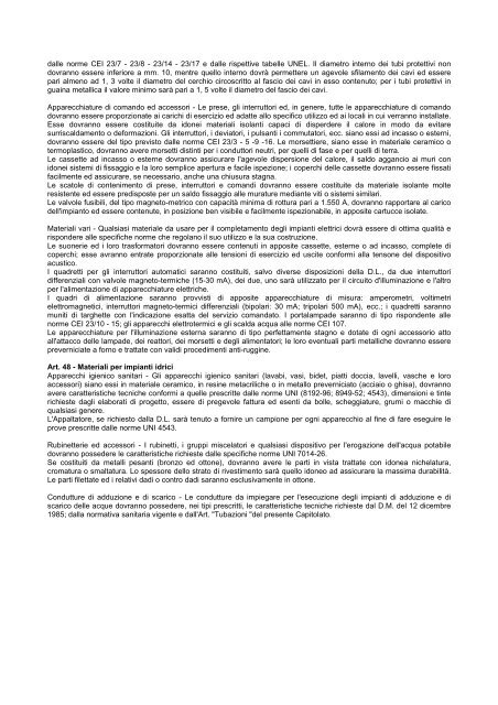 CAPITOLATO SPECIALE D'APPALTO.pdf - Comune di Oristano
