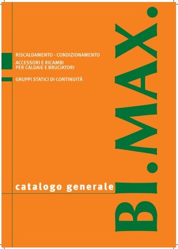 catalogo generale - BI.MAX. snc