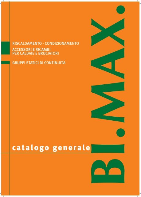 catalogo generale - BI.MAX. snc