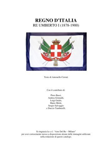 Umberto I - Il catalogo dei collezionisti