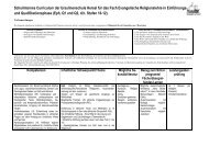 Schulinternes Curriculum Evangelische Religionslehre in der ...