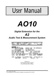 Digital Extension for the Audio Test & Measurement System