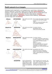 I triangoli. Punti notevoli e teoremi. - UbiMath