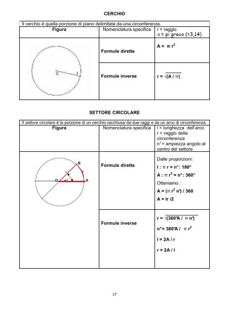 Formulario di geometria - Fermi - Gadda