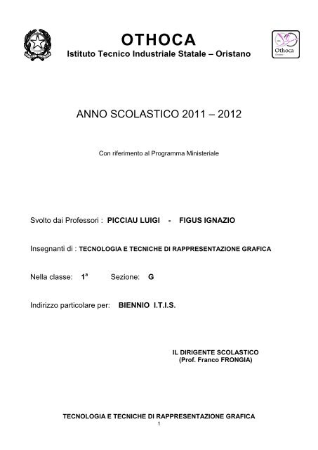Tecnologia E Tecniche Di Rappresentazione Grafiche