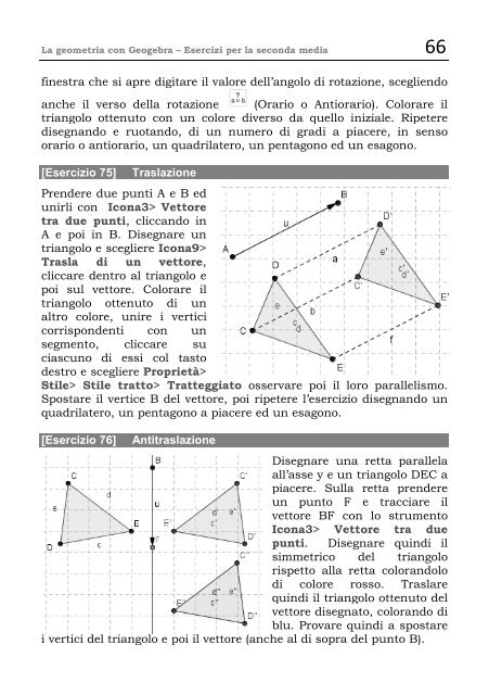 LA GEOMETRIA CON GEOGEBRA METRIA CON - Sangiuseppecab.it