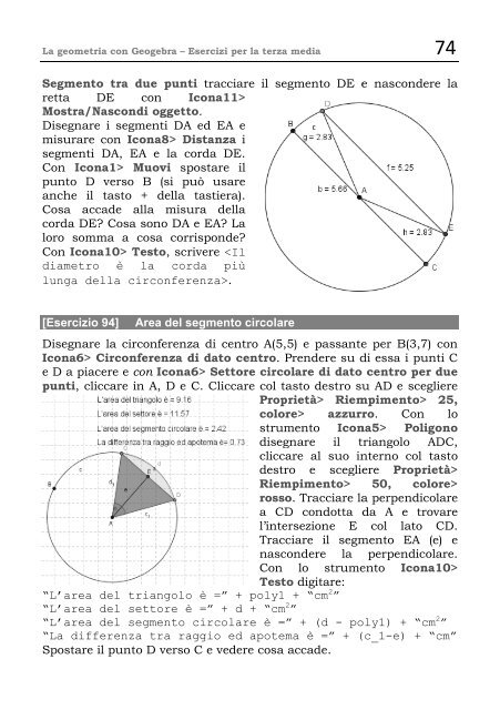 LA GEOMETRIA CON GEOGEBRA METRIA CON - Sangiuseppecab.it