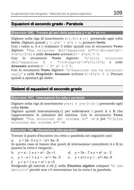 LA GEOMETRIA CON GEOGEBRA METRIA CON - Sangiuseppecab.it