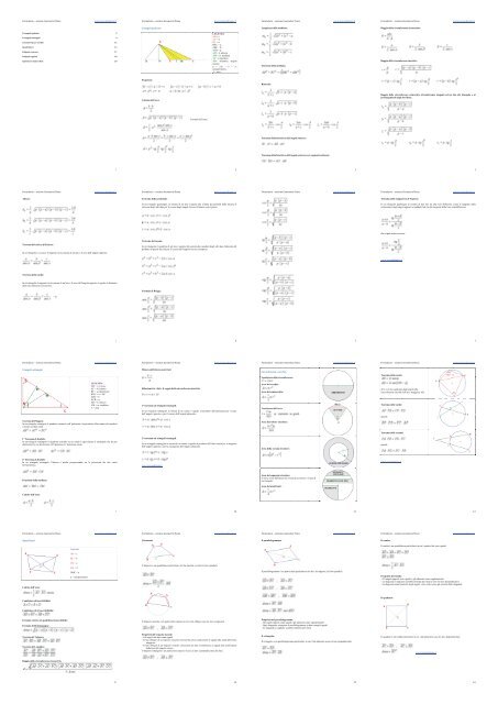 Formulario Sezione Geometria Piana Www Lezionidimate It 1