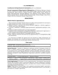 Matematica - Liceo Scientifico G. Marinelli