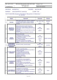 disciplina: matematica docente : ada gallina - Istituto 