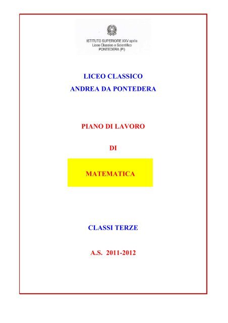 to get the file - Liceo Scientifico XXV Aprile