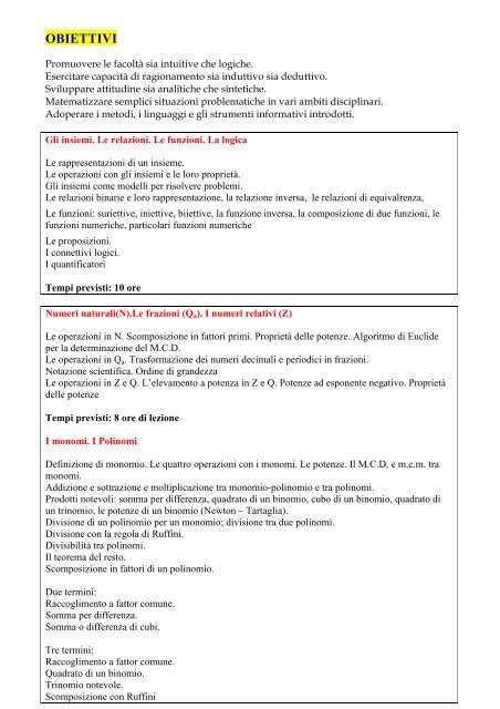 to get the file - Liceo Scientifico XXV Aprile