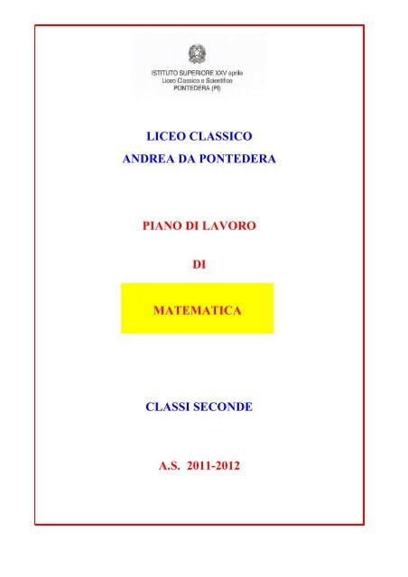 to get the file - Liceo Scientifico XXV Aprile