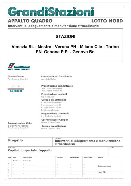 Csa Lotto N2 Pdf 1565 Kb Grandi Stazioni Spa