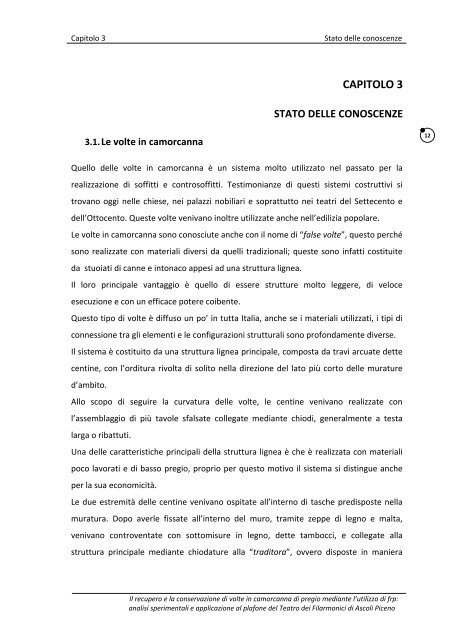 Il recupero e la conservazione di volte in camorcanna di pregio ...