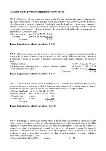 analisi prezz istrade_1.2 - Comune di Piazza Armerina
