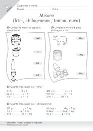 Misure (litri, chilogrammi, tempo, euro) - Scuola primaria