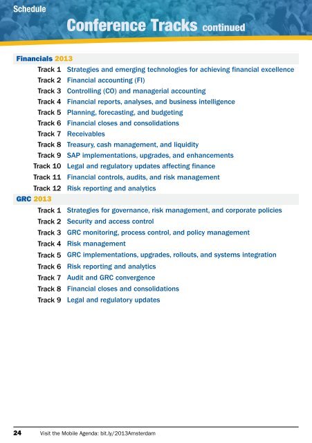 Conference Program Guide and Schedule