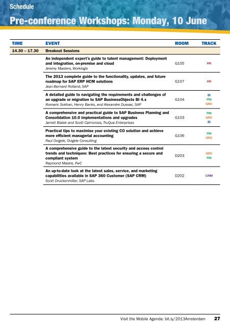 Conference Program Guide and Schedule