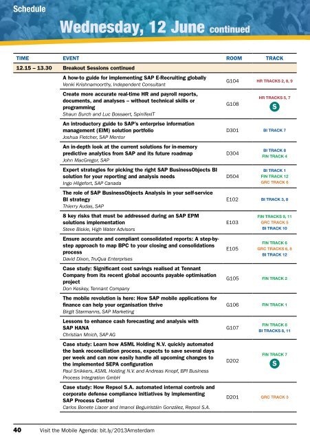 Conference Program Guide and Schedule