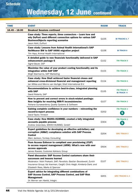 Conference Program Guide and Schedule