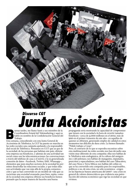 Junio: Junta Accionistas Telefónica