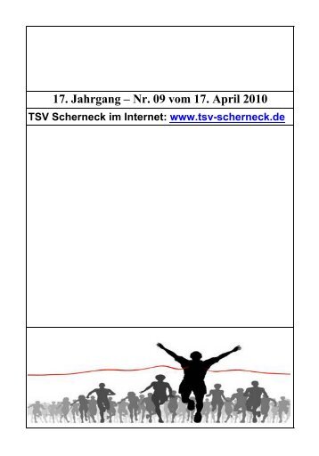 17. Jahrgang – Nr. 09 vom 17. April 2010 - TSV Scherneck