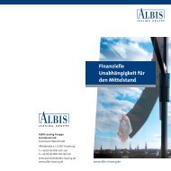 Finanzielle Unabhängigkeit für den Mittelstand - ALBIS HiTec ...