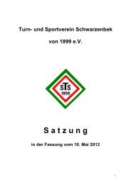 Satzung des TSV Schwarzenbek