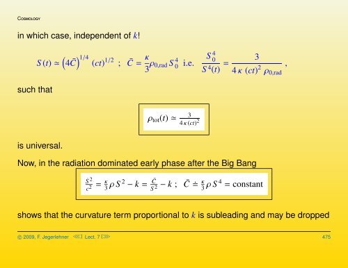 Cosmological solutions of the Einstein-Friedmann equations ...