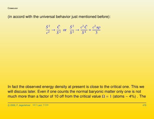 Cosmological solutions of the Einstein-Friedmann equations ...