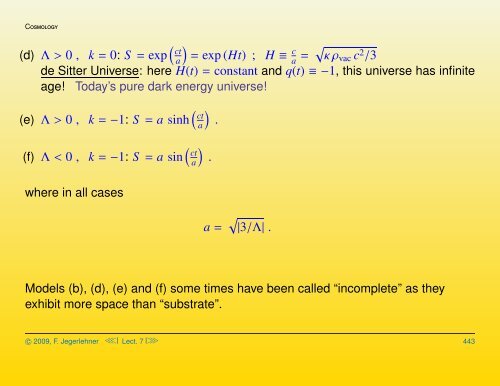 Cosmological solutions of the Einstein-Friedmann equations ...