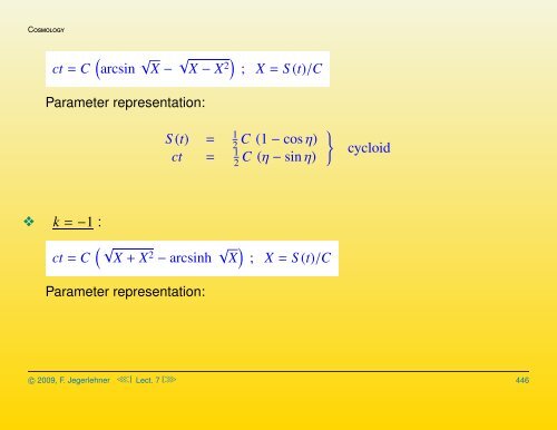 Cosmological solutions of the Einstein-Friedmann equations ...