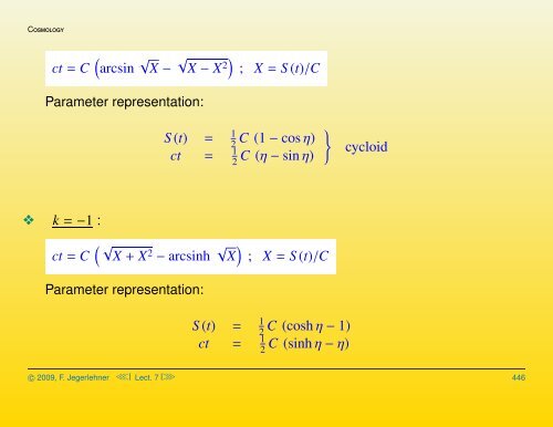 Cosmological solutions of the Einstein-Friedmann equations ...