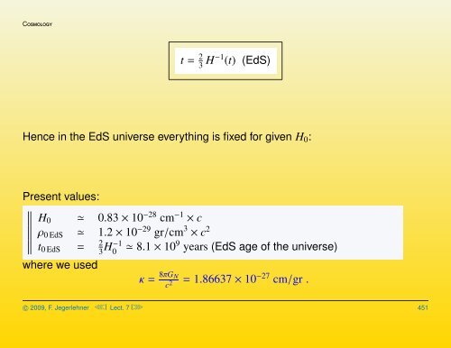 Cosmological solutions of the Einstein-Friedmann equations ...