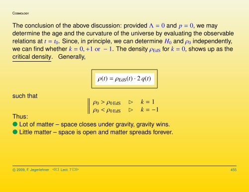 Cosmological solutions of the Einstein-Friedmann equations ...