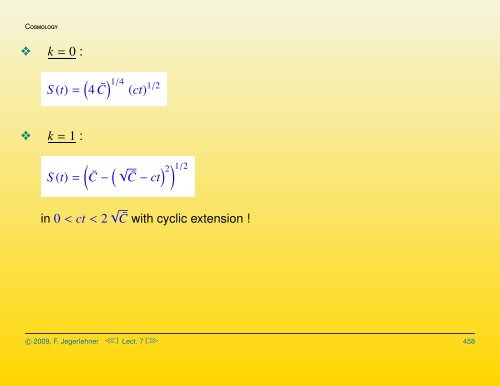 Cosmological solutions of the Einstein-Friedmann equations ...