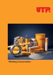 Welding Consumables - UTP Schweissmaterial