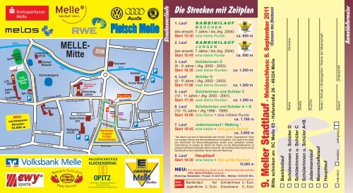 Der 9. Meller Stadtlauf wird wieder - Laufen-OS.de