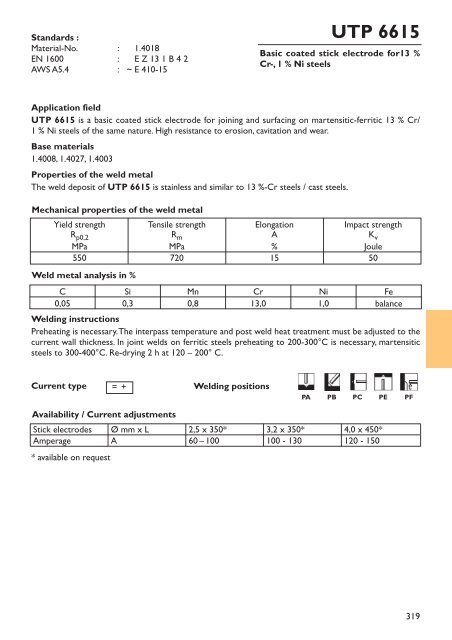 UTP HydroCav - UTP Schweissmaterial