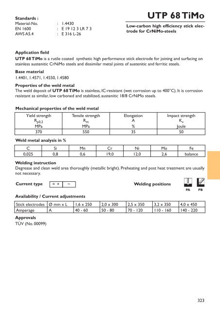 UTP HydroCav - UTP Schweissmaterial