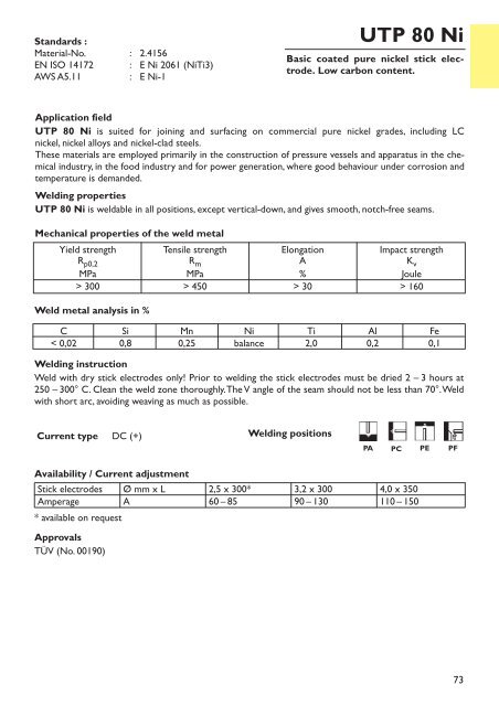 UTP HydroCav - UTP Schweissmaterial