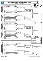 Contest Sheet - Judo