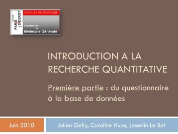 Recherche quantitative