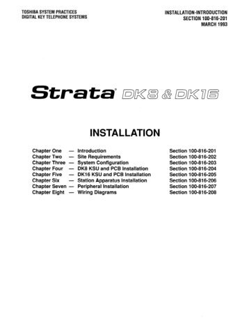 Strata DK 16 Manual