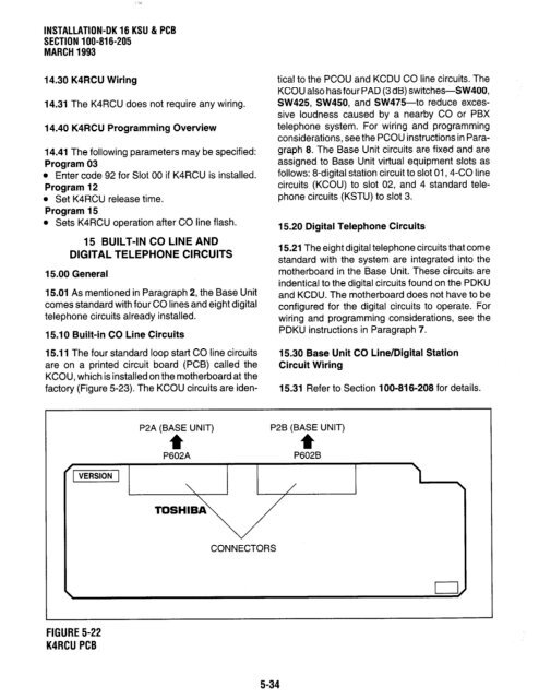 Strata DK 16 Manual