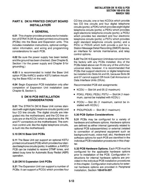 Strata DK 16 Manual